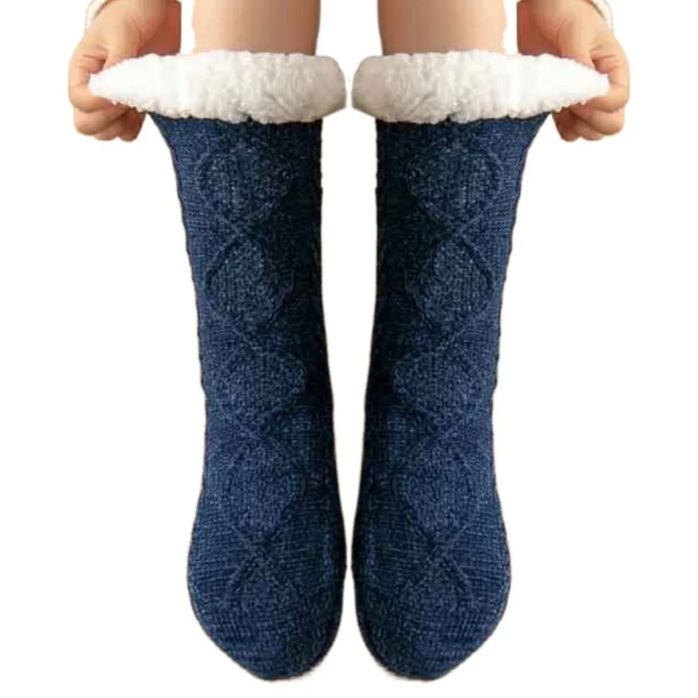 Простые бархатные толстые термоноски, противоскользящие пушистые флисовые носки, женские вязаные теплые зимние тапочки, домашние носки
Простые бархатные толстые термоноски, противоскользящие пушистые флисовые носки, женские вязаные теплые зимние тапочки, домашние носки