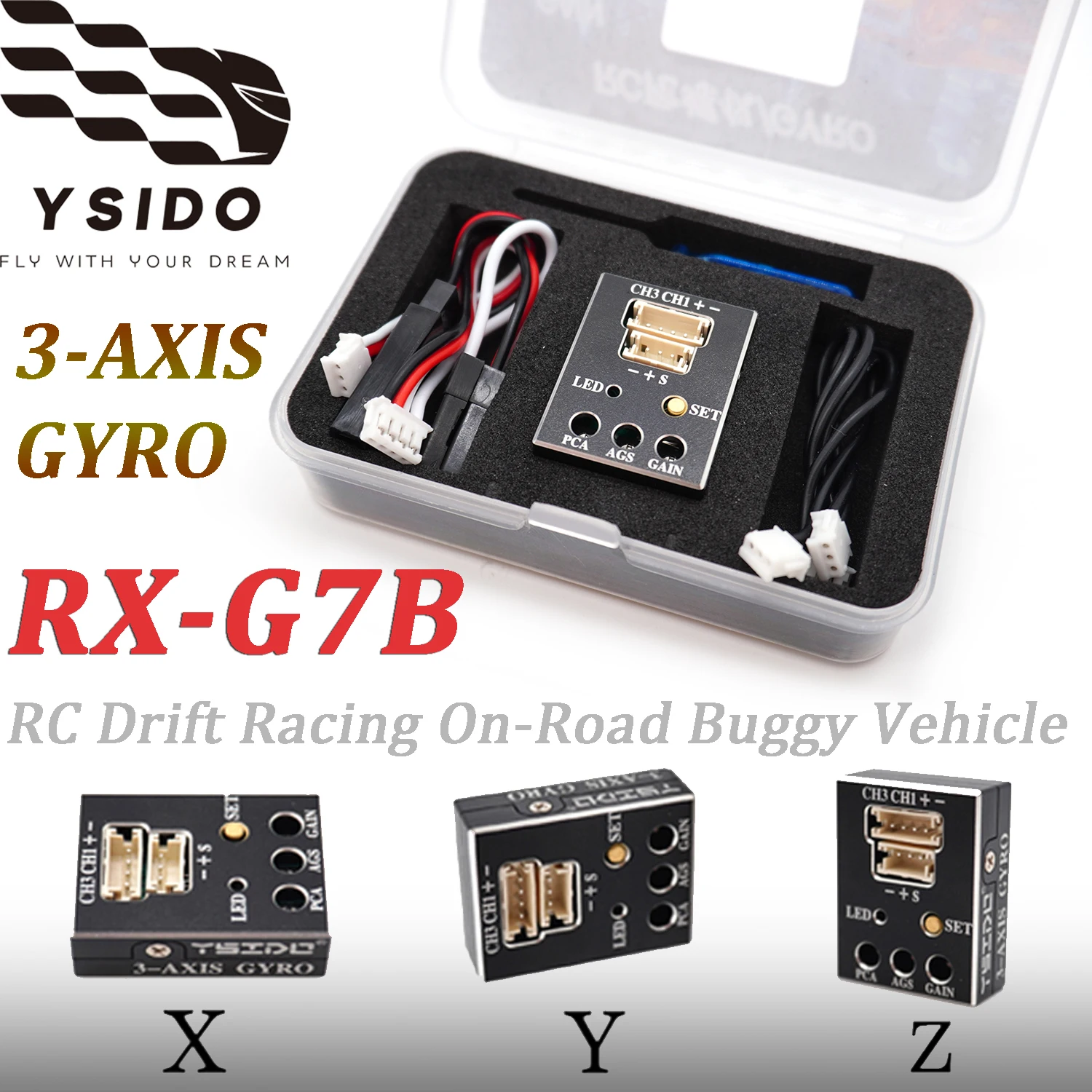 YSIDO RX-G7B 3-AXIS GYRO с дистанционным управлением, стабилизатор для дрифта, гироскоп 4,8-10 В для радиоуправляемой багги, дрифта, гонки, детали модели внедорожников
YSIDO RX-G7B 3-AXIS GYRO с дистанционным управлением, стабилизатор для дрифта, гироскоп 4,8-10 В для радиоуправляемой багги, дрифта, гонки, детали модели внедорожников