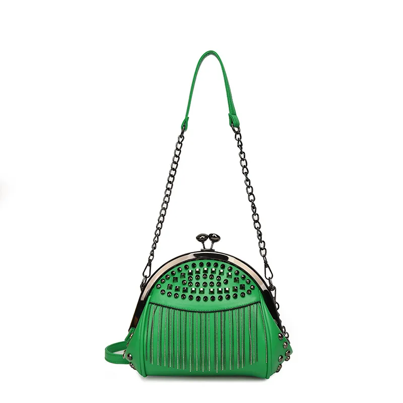Fashion Rivet Tassels Leather Women Tote Bag Designer Shells Shoulder Crossbody Bags Chain Laidies Handbags Female Messenger Sac
Fashion Rivet Tassels Leather Women Tote Bag Designer Shells Shoulder Crossbody Bags Chain Laidies Handbags Female Messenger Sac