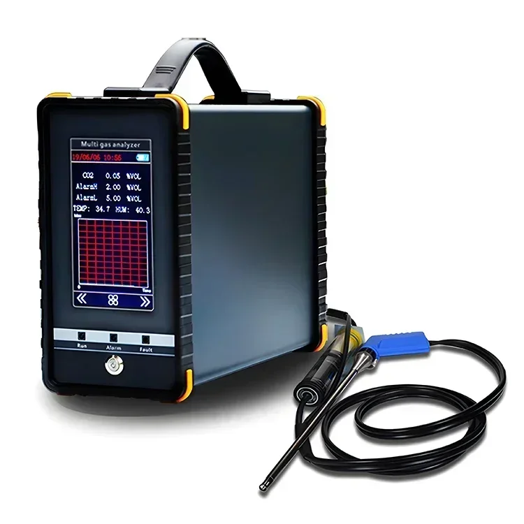 S360 Portable Air Gas Analyzer with Cooling Probe High Temperature and Humidity Measurement Function
S360 Portable Air Gas Analyzer with Cooling Probe High Temperature and Humidity Measurement Function