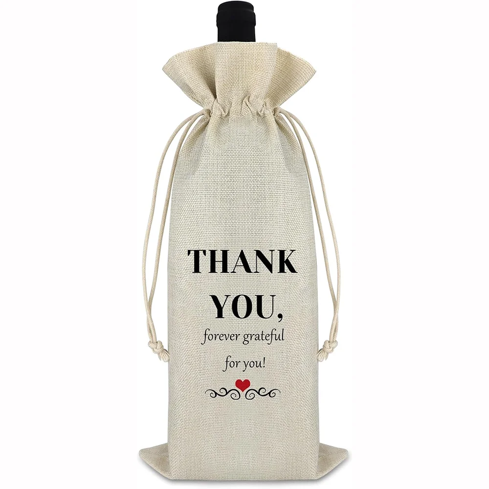 THANK YOU forever grateful for you Linen Red Wine Drawstring Bag Gift Thanksgiving Day Christmas Birthday For Mentor parents
THANK YOU forever grateful for you Linen Red Wine Drawstring Bag Gift Thanksgiving Day Christmas Birthday For Mentor parents