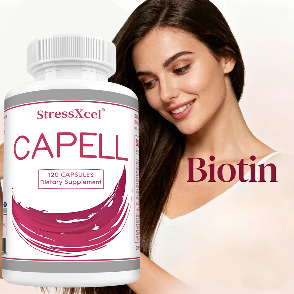 Biotin & Collagen Vitamins Capsules, Support Hair Growth, Skin Texture & Nail Strength, Boost Energy Metabolism & Joint Health
Biotin & Collagen Vitamins Capsules, Support Hair Growth, Skin Texture & Nail Strength, Boost Energy Metabolism & Joint Health