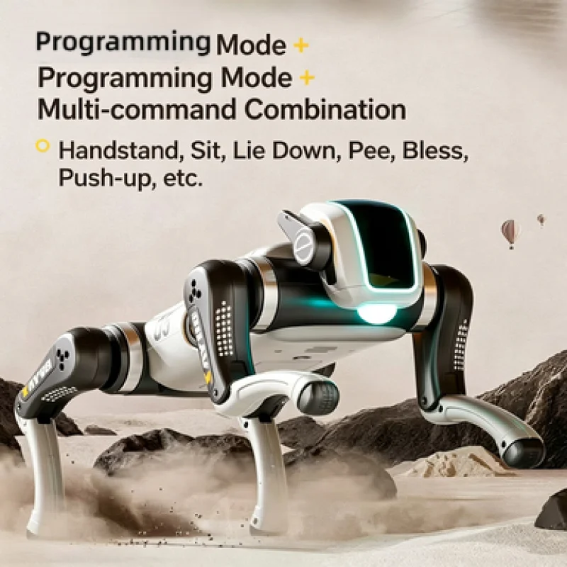 2026 New AI Bionic RC Robot Dog Voice Touch Control Programmable Stunt Dancing STEM Educational Toy For Boys Girls
2026 New AI Bionic RC Robot Dog Voice Touch Control Programmable Stunt Dancing STEM Educational Toy For Boys Girls