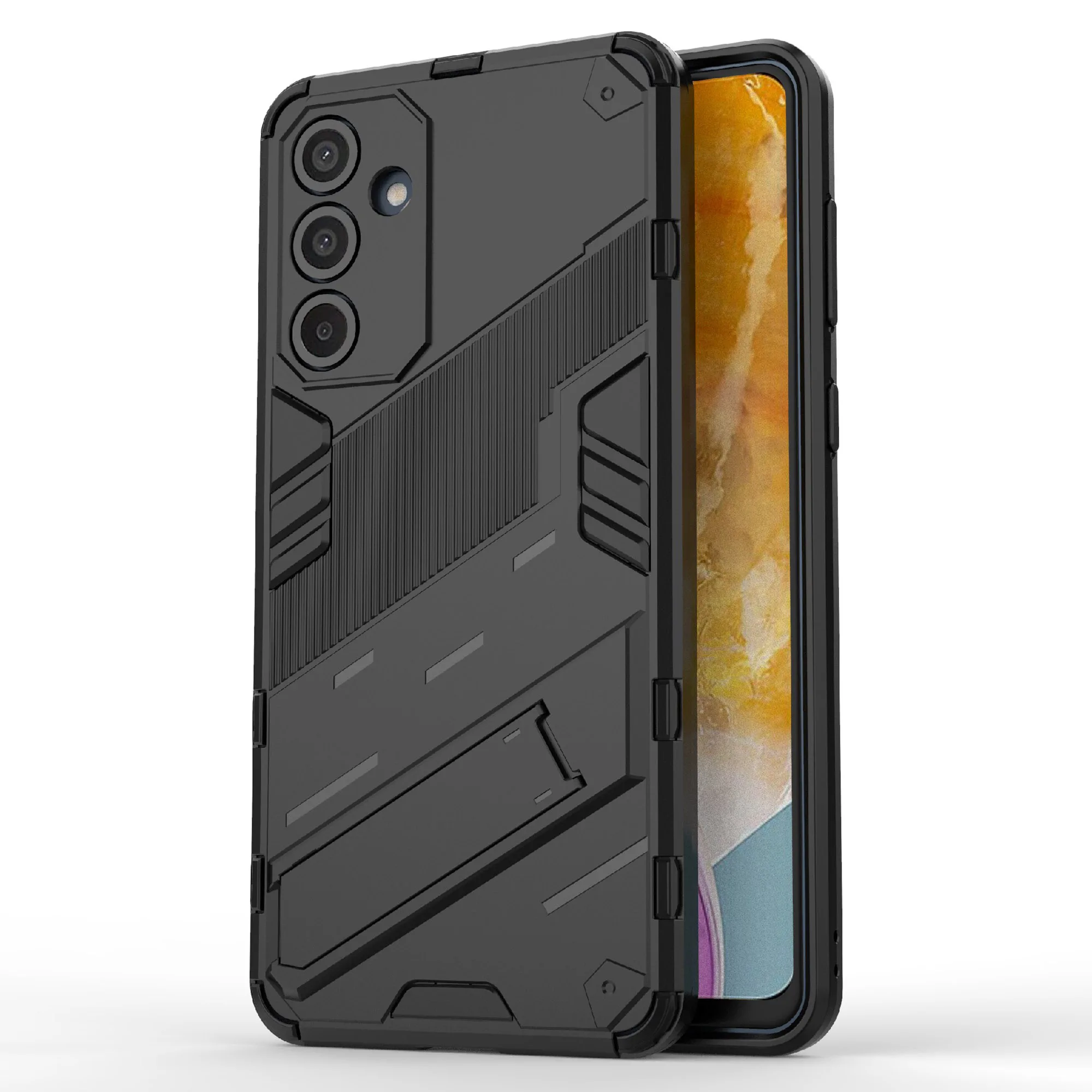For Samsung Galaxy M55 5G / C55 5G / F55 5G Case Kickstand Protective PC+TPU Phone Cover - Black
For Samsung Galaxy M55 5G / C55 5G / F55 5G Case Kickstand Protective PC+TPU Phone Cover - Black