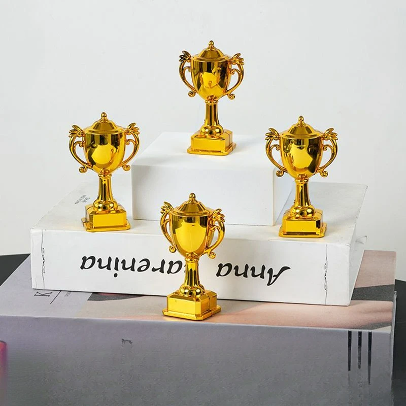 Baking trophy decoration, gold-plated plastic mini gold cup award, football championship birthday costume
Baking trophy decoration, gold-plated plastic mini gold cup award, football championship birthday costume