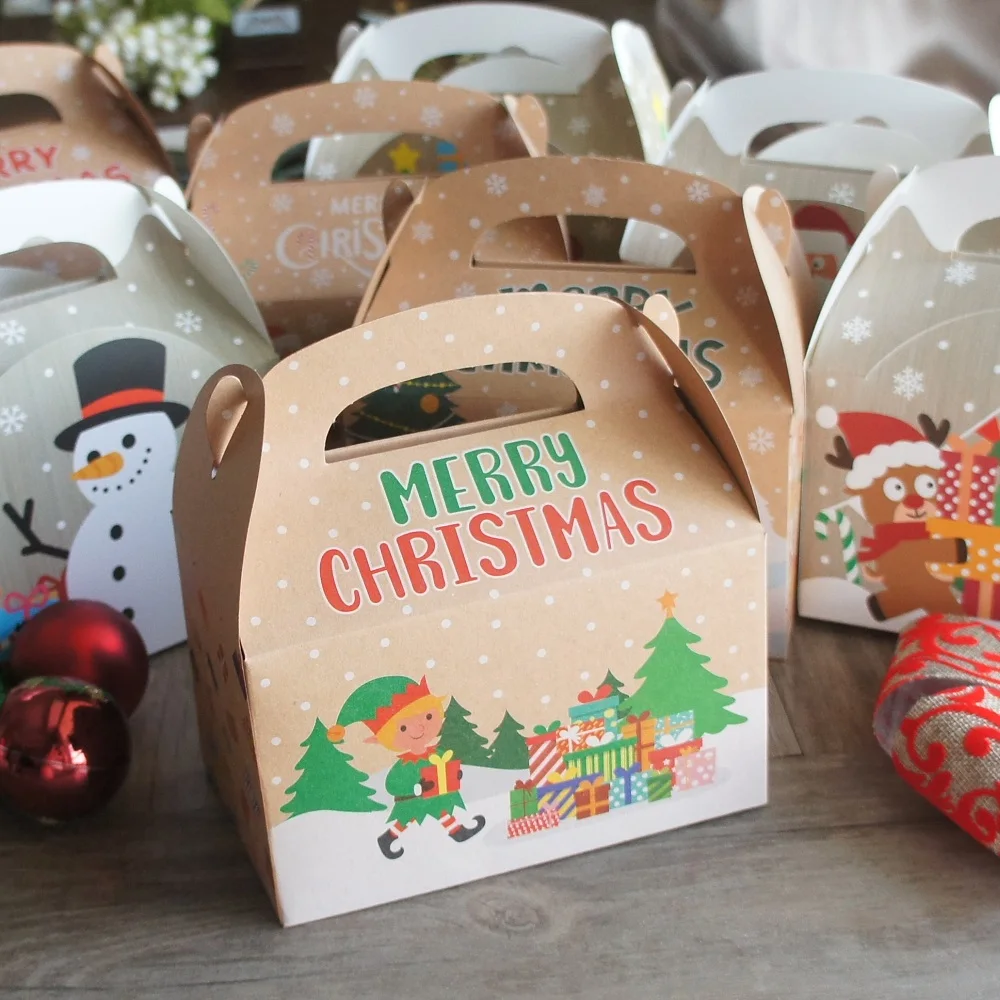 12pcs Christmas Santa Snowman Paper Box with Handle Candy Chocolate Soap Candle Cookie Little Gift Packaging
12pcs Christmas Santa Snowman Paper Box with Handle Candy Chocolate Soap Candle Cookie Little Gift Packaging