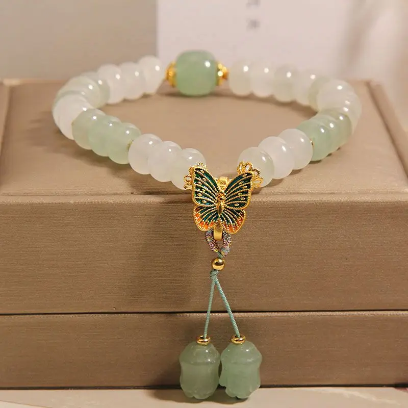 Tianshan Jade Abacus Beaded Bracelet Women Summer Niche Luxury Artisan Jewelry Butterfly Pendant Elegant Trendy Accessorie Gifts
Tianshan Jade Abacus Beaded Bracelet Women Summer Niche Luxury Artisan Jewelry Butterfly Pendant Elegant Trendy Accessorie Gifts