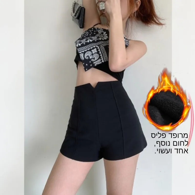 Black Fleece Lined A-Line Short Pants Women's Autumn Winter High Waist Wide Leg Base Layer Boot Pants Stylish Versatile Bottoms
Black Fleece Lined A-Line Short Pants Women's Autumn Winter High Waist Wide Leg Base Layer Boot Pants Stylish Versatile Bottoms