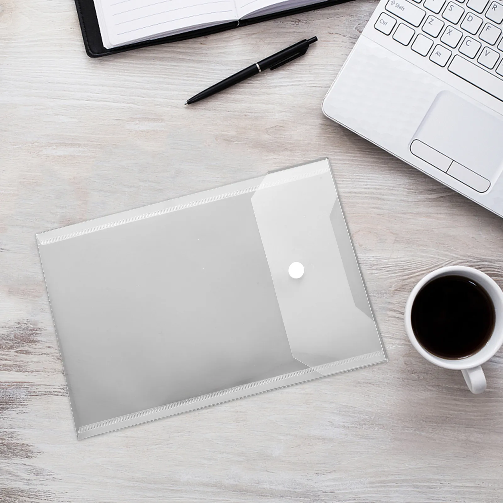 12Pcs A5 Clear PVC Document Wallet with Snap Button File Folder for Teachers Students Office File Storage
12Pcs A5 Clear PVC Document Wallet with Snap Button File Folder for Teachers Students Office File Storage