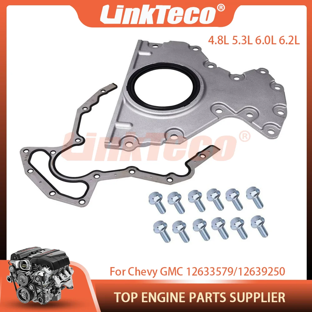 Rear Main Seal Timing Cover Kit for 2000-2011 Chevy GMC Chevrolet Avalanche Silverado 4.8L 5.3L 6.0L 6.2L 12633579 12639250
Rear Main Seal Timing Cover Kit for 2000-2011 Chevy GMC Chevrolet Avalanche Silverado 4.8L 5.3L 6.0L 6.2L 12633579 12639250