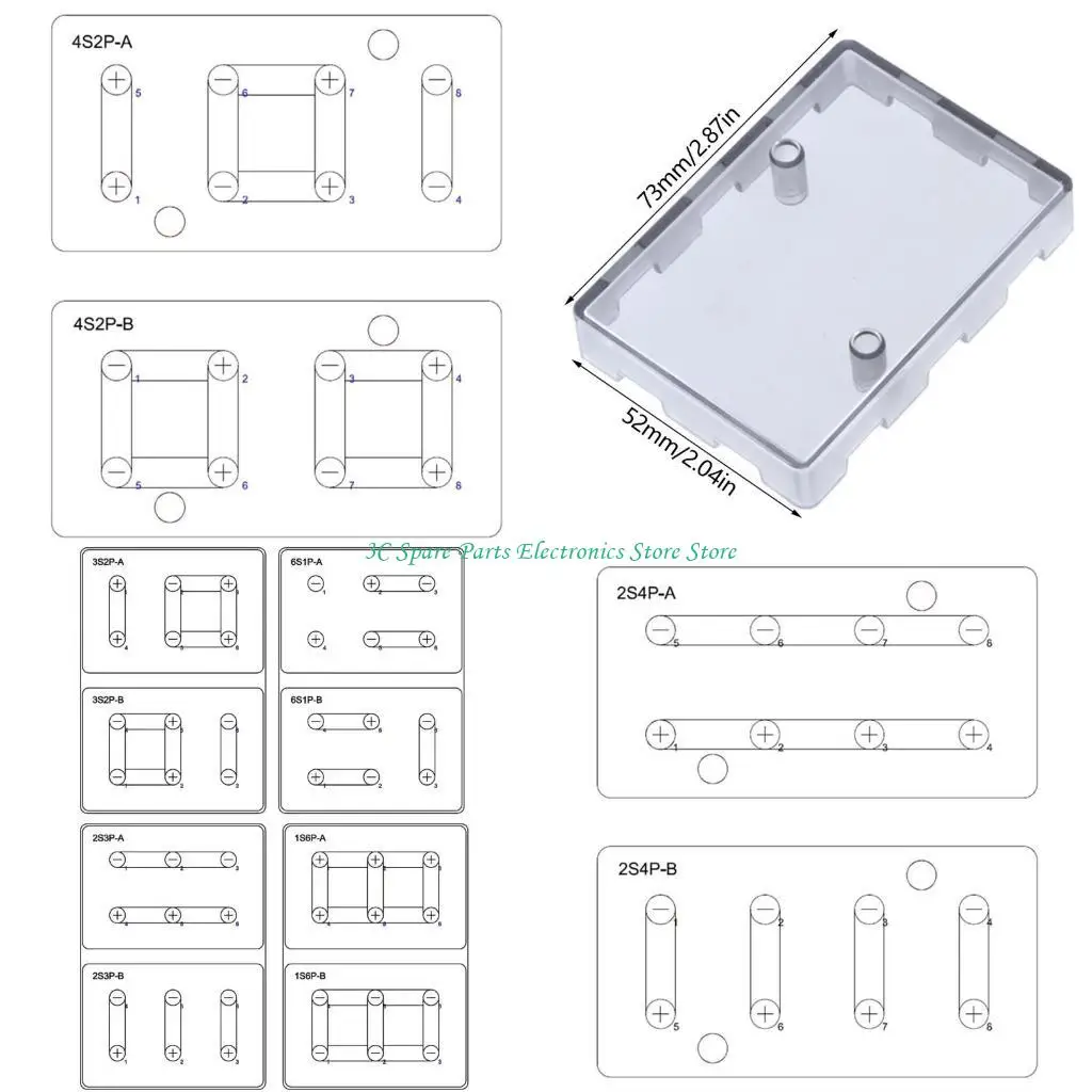 SZ ABS 21700 Battery Case Battery Storage for High Performances Energy Module
SZ ABS 21700 Battery Case Battery Storage for High Performances Energy Module