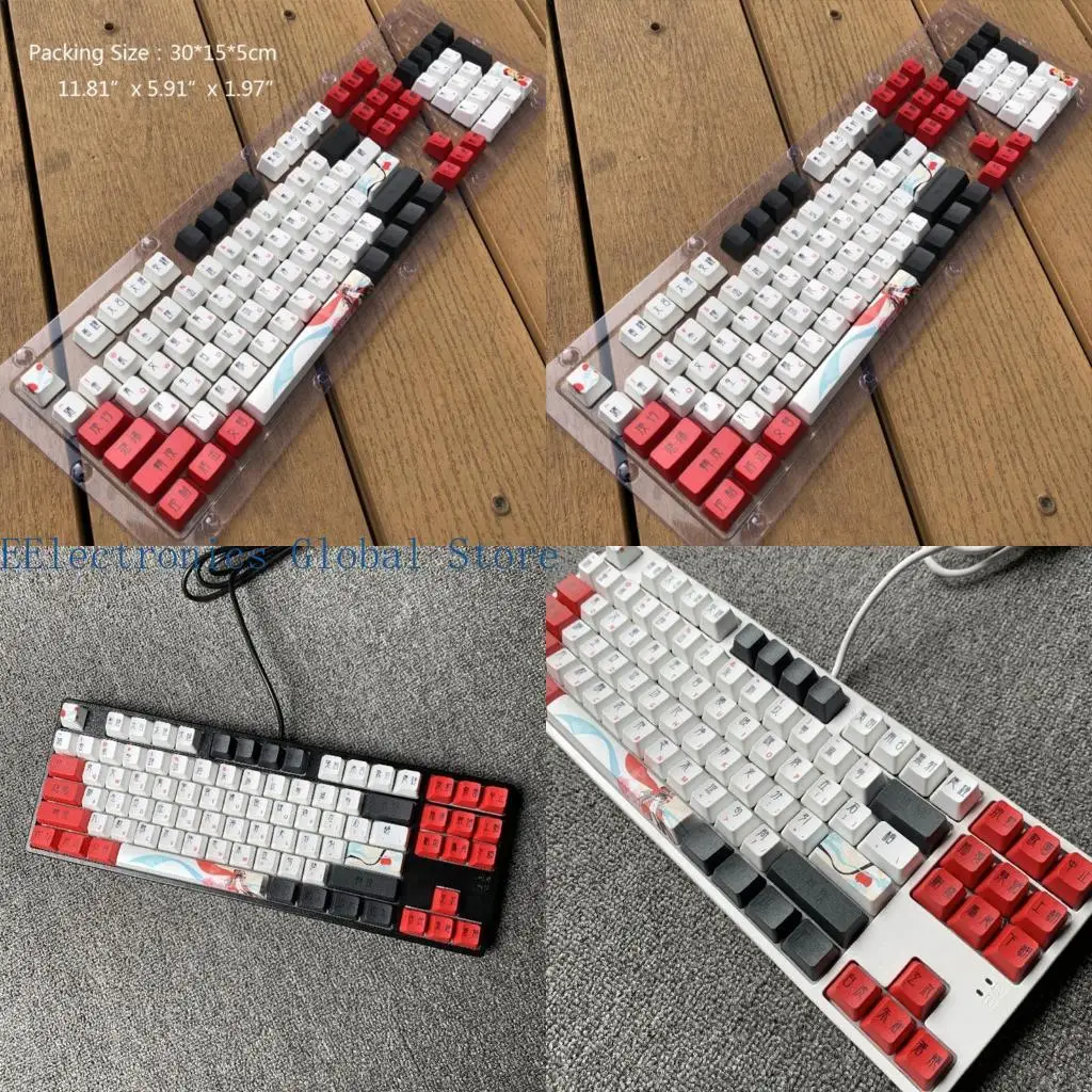 462B 104Keys PBT Keycaps OEM Profile DYE-SUB Keycap For Cherry MX Switch Mechanical Keyboard Female Role Theme Keycap
462B 104Keys PBT Keycaps OEM Profile DYE-SUB Keycap For Cherry MX Switch Mechanical Keyboard Female Role Theme Keycap