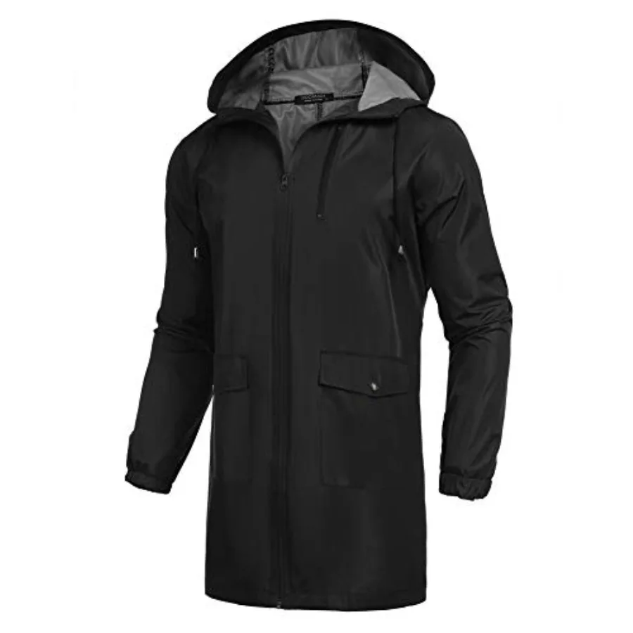 Men's Long Raincoat Ligtweight Rain Jacket Waterproof Outdoor Jackets with Hood
Men's Long Raincoat Ligtweight Rain Jacket Waterproof Outdoor Jackets with Hood