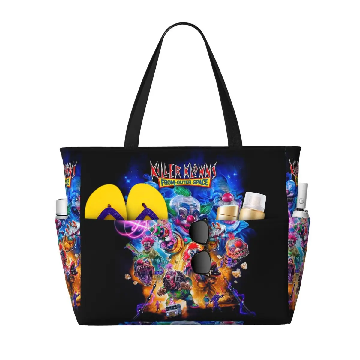 Killer Klowns From Outer Space Funny Horror Movie Beach Tote Bag Sport Gym Duffle Large Tote Bag Women Travel Bag Fitness bag
Killer Klowns From Outer Space Funny Horror Movie Beach Tote Bag Sport Gym Duffle Large Tote Bag Women Travel Bag Fitness bag