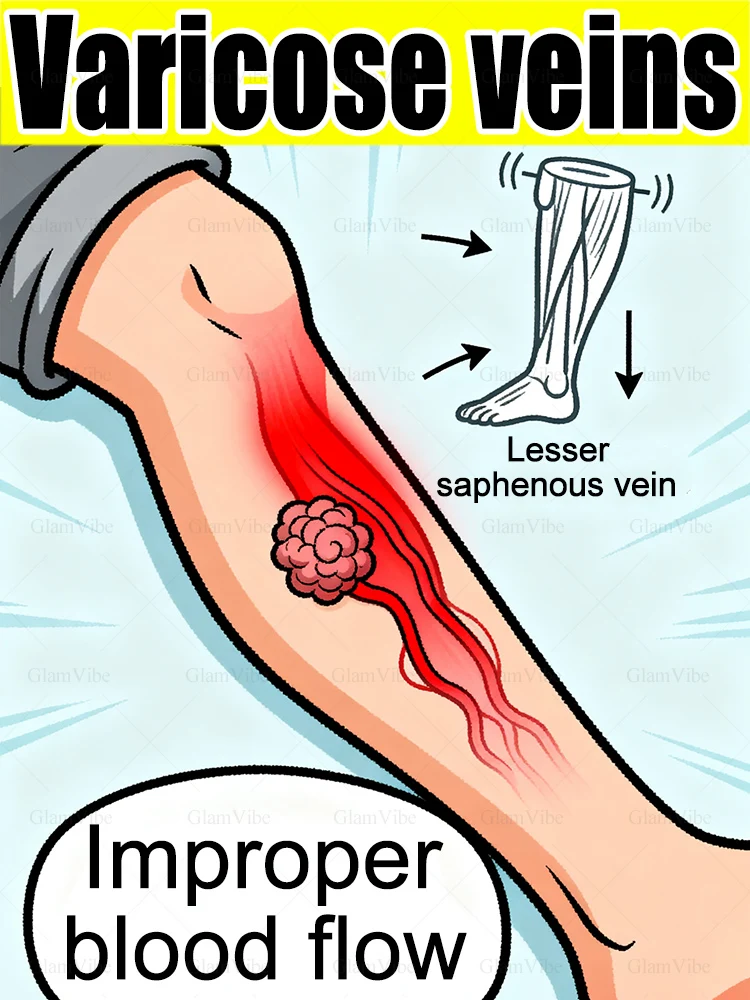 Blocked venous blood flow, restore normal veins 
Blocked venous blood flow, restore normal veins