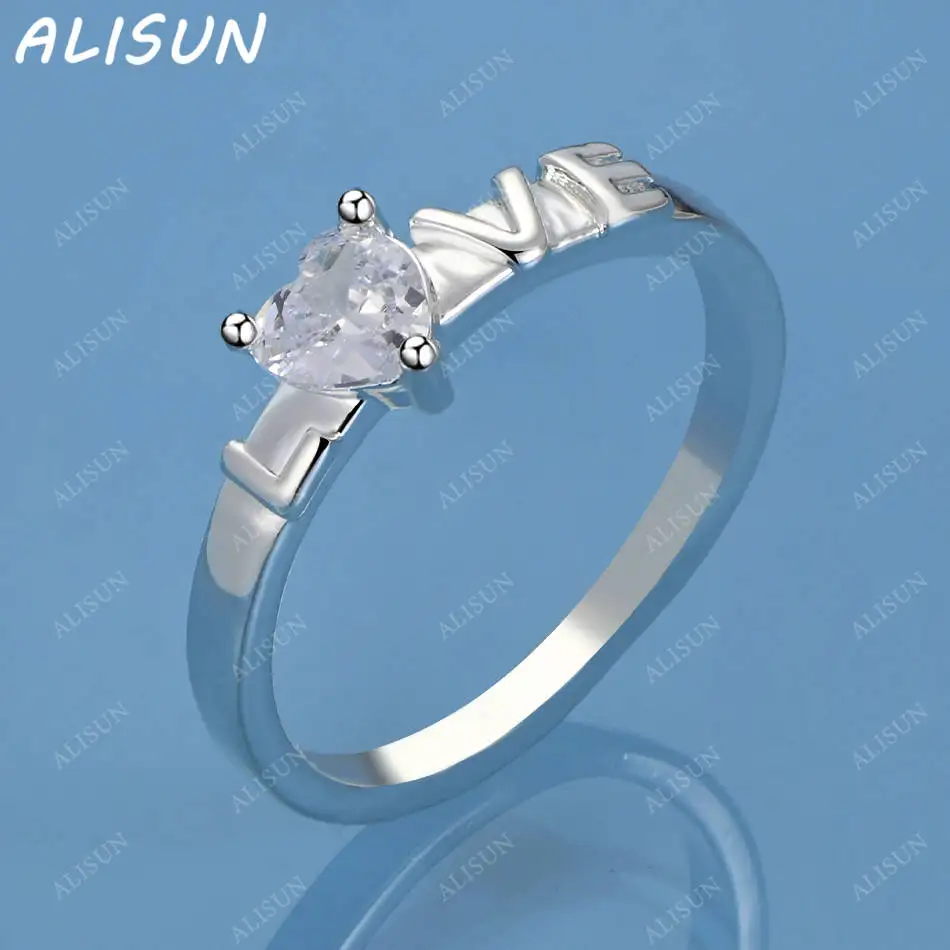 ALISUN 925 Sterling Silver Heart Zircons Ring For Women Fashion Jewelry Vintage Grace Charm Noble Party Birthday Gifts
ALISUN 925 Sterling Silver Heart Zircons Ring For Women Fashion Jewelry Vintage Grace Charm Noble Party Birthday Gifts