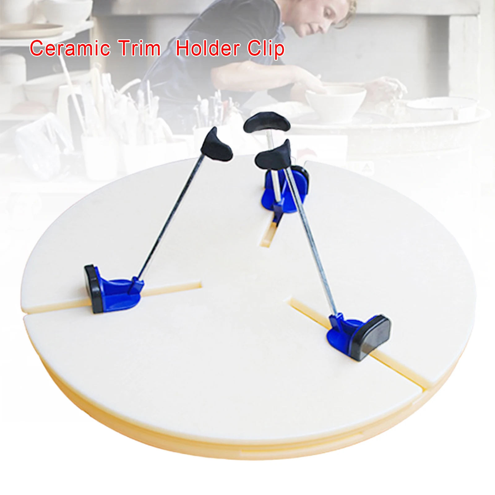 Pottery Turntable Clamp,Portable Ceramic Repairing Tools Blank Repair Trim Holder Clip,Abs Plastic Round Plate Repairing Clamp
Pottery Turntable Clamp,Portable Ceramic Repairing Tools Blank Repair Trim Holder Clip,Abs Plastic Round Plate Repairing Clamp