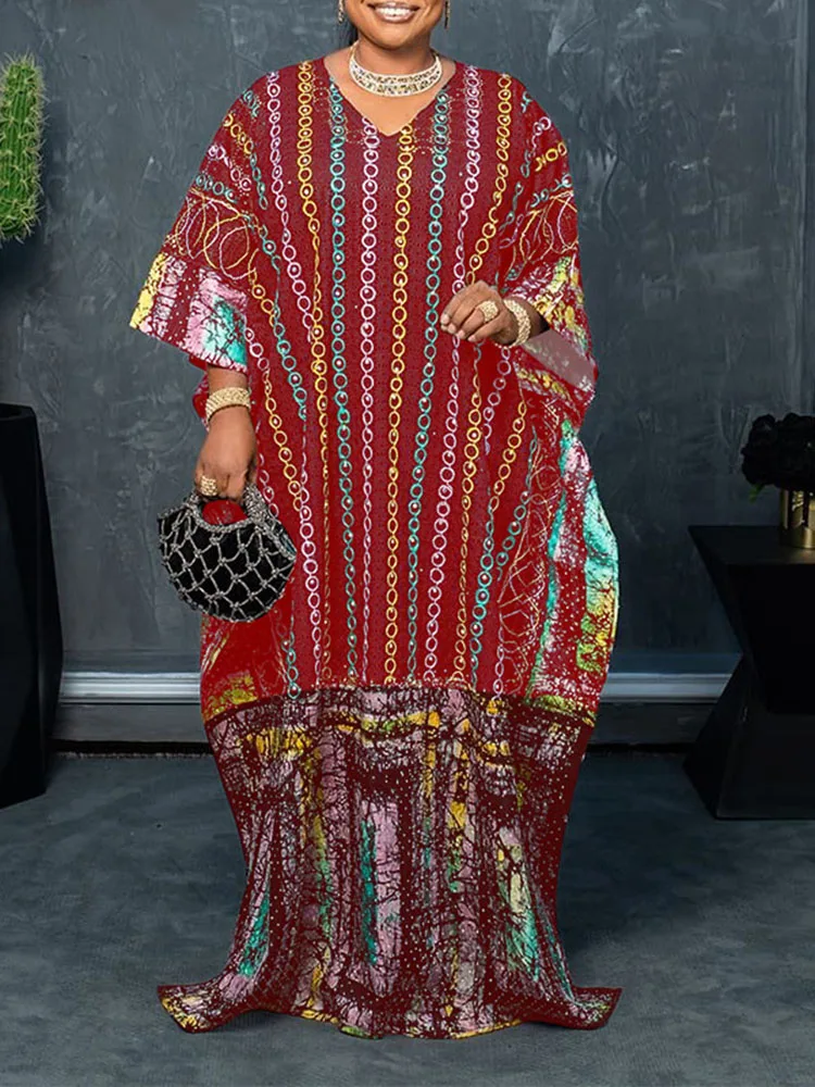 VONDA Plus Size Women Bohemian Maxi Long Dresses Autumn 3/4 Sleeve Printing Casual Sundress V-Neck Vintage Loose Vestidos 5XL
VONDA Plus Size Women Bohemian Maxi Long Dresses Autumn 3/4 Sleeve Printing Casual Sundress V-Neck Vintage Loose Vestidos 5XL