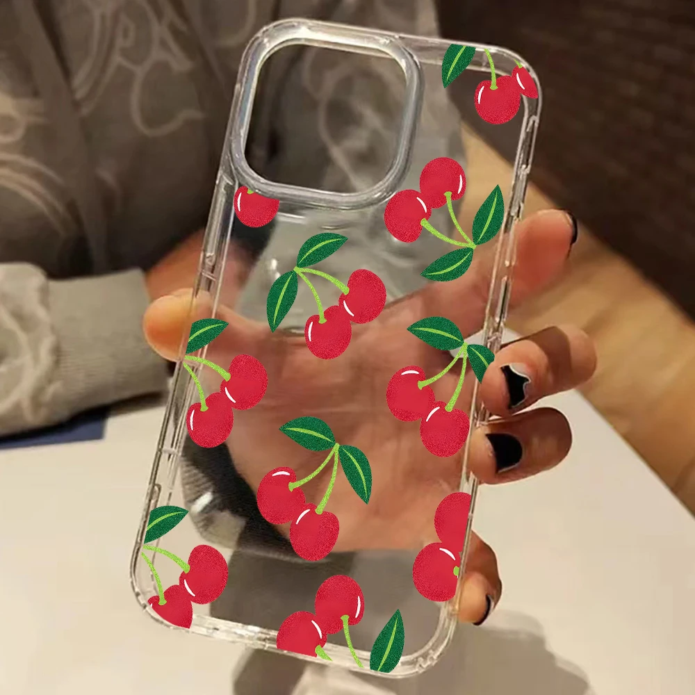 Cute Red Cherry Pattern Clear Phone Case For iPhone 17 16 15 14 13 12 11 Pro Max Air Plus XS X XR Silicone Shockproof Soft Cover
Cute Red Cherry Pattern Clear Phone Case For iPhone 17 16 15 14 13 12 11 Pro Max Air Plus XS X XR Silicone Shockproof Soft Cover