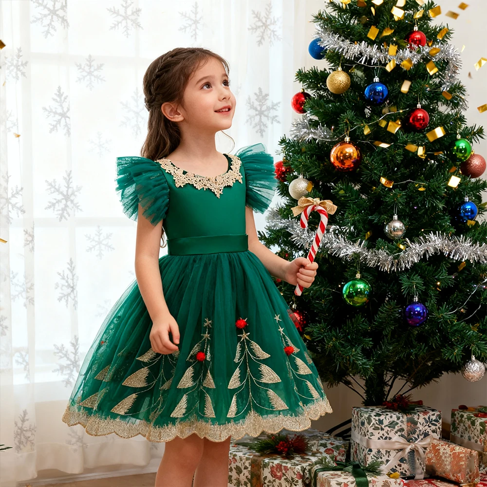Kids Girls Party Dresses Fashion Embroidery Mesh Princess Dress Girl Christmas Costume Children's Evening Dress New Year Dress
Kids Girls Party Dresses Fashion Embroidery Mesh Princess Dress Girl Christmas Costume Children's Evening Dress New Year Dress