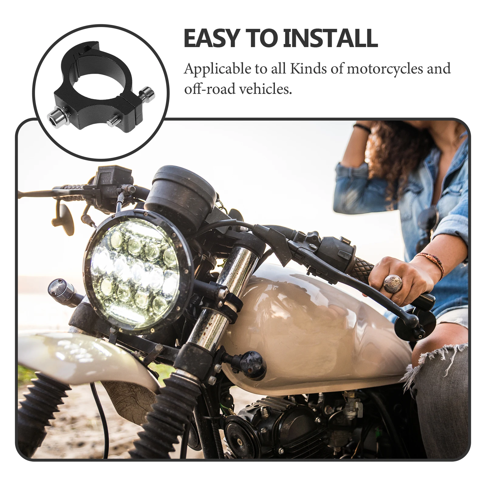 Black Motorcycle Aluminum Headlight Mounting Stable Clamp Fork Lamp Motorcycle Headlight Bracket Holder Bracket
Black Motorcycle Aluminum Headlight Mounting Stable Clamp Fork Lamp Motorcycle Headlight Bracket Holder Bracket