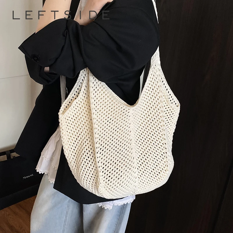 LEFTSIDE High-capacity Knited Tote Bags for Women 2025 Korean Fashion Summer Shoulder Bags Handbags and Purses Weave Beach Bag
LEFTSIDE High-capacity Knited Tote Bags for Women 2025 Korean Fashion Summer Shoulder Bags Handbags and Purses Weave Beach Bag