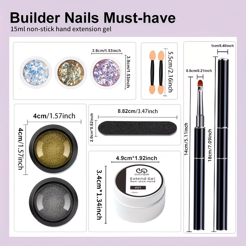 DOULINGDAI Builder Gel for Nails, 15ml Large Capacity Clear Hard Gel for Nails 3D Sculpting Gels Non-Sticky Hand Carving U V/LED Extension Gels with 3D Mold Nail Art Salon Home DIY.
DOULINGDAI Builder Gel for Nails, 15ml Large Capacity Clear Hard Gel for Nails 3D Sculpting Gels Non-Sticky Hand Carving U V/LED Extension Gels with 3D Mold Nail Art Salon Home DIY.