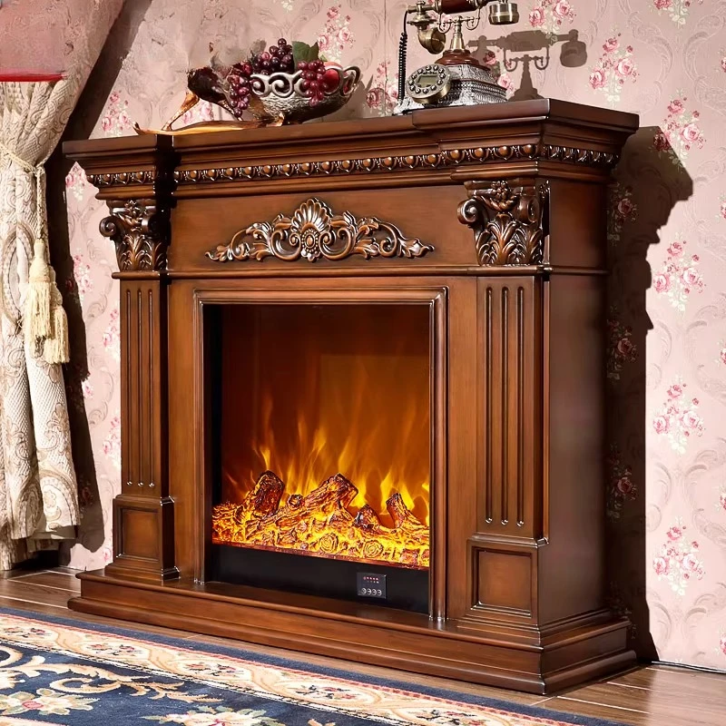 European mantel decorative cabinet American pastoral solid wood fireplace heating core 1.2/1/2 meters
European mantel decorative cabinet American pastoral solid wood fireplace heating core 1.2/1/2 meters