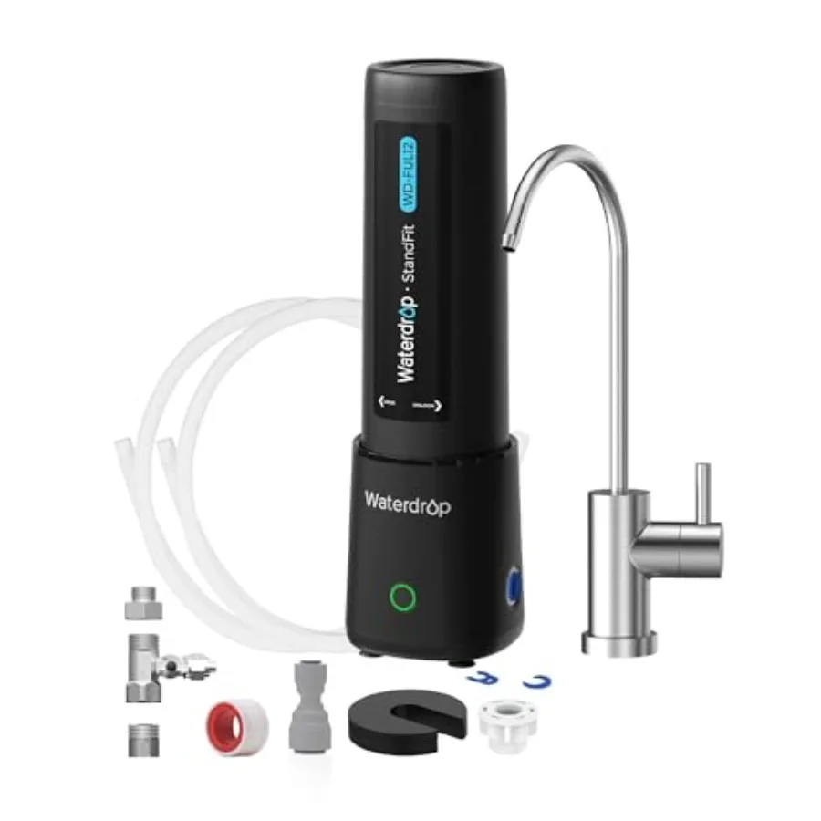 10UB PRO Under Sink Water Filter No Drilling Required Time Reminder with Brushed Nickel Faucet Reduces Lead Chlorine Bad Taste
10UB PRO Under Sink Water Filter No Drilling Required Time Reminder with Brushed Nickel Faucet Reduces Lead Chlorine Bad Taste