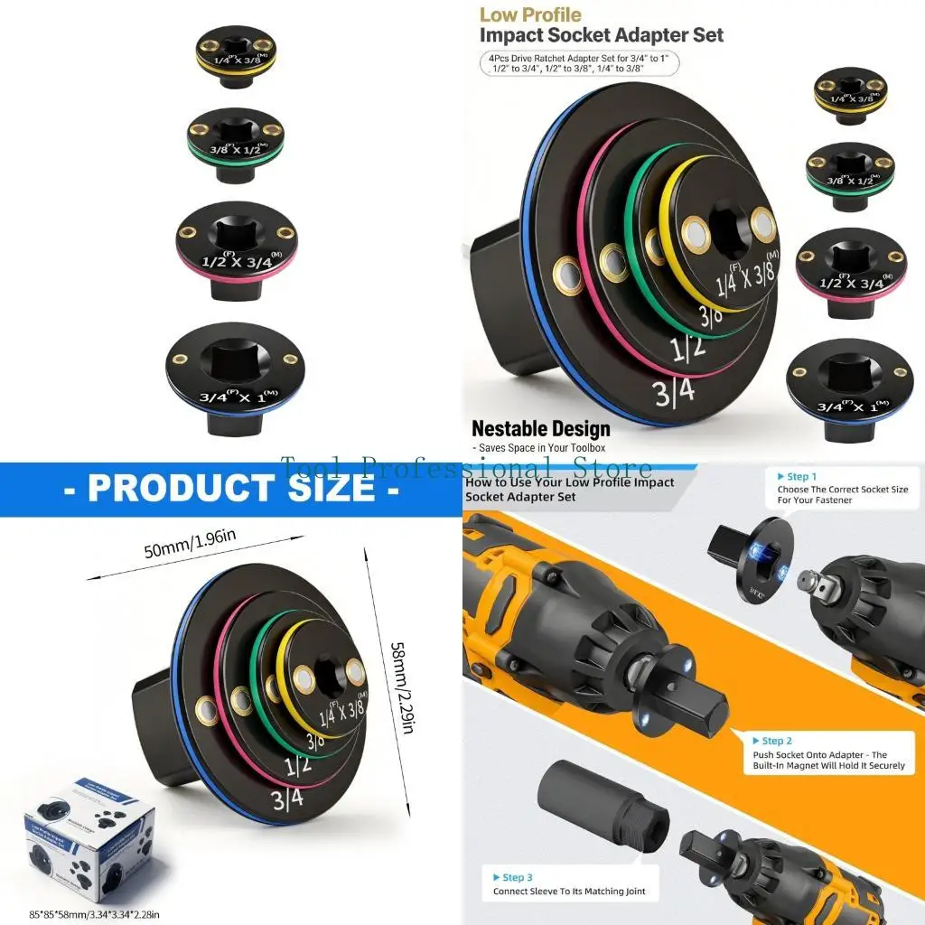57QF Durability Steel Low Profile Impact Socket Converters For Efficient
57QF Durability Steel Low Profile Impact Socket Converters For Efficient