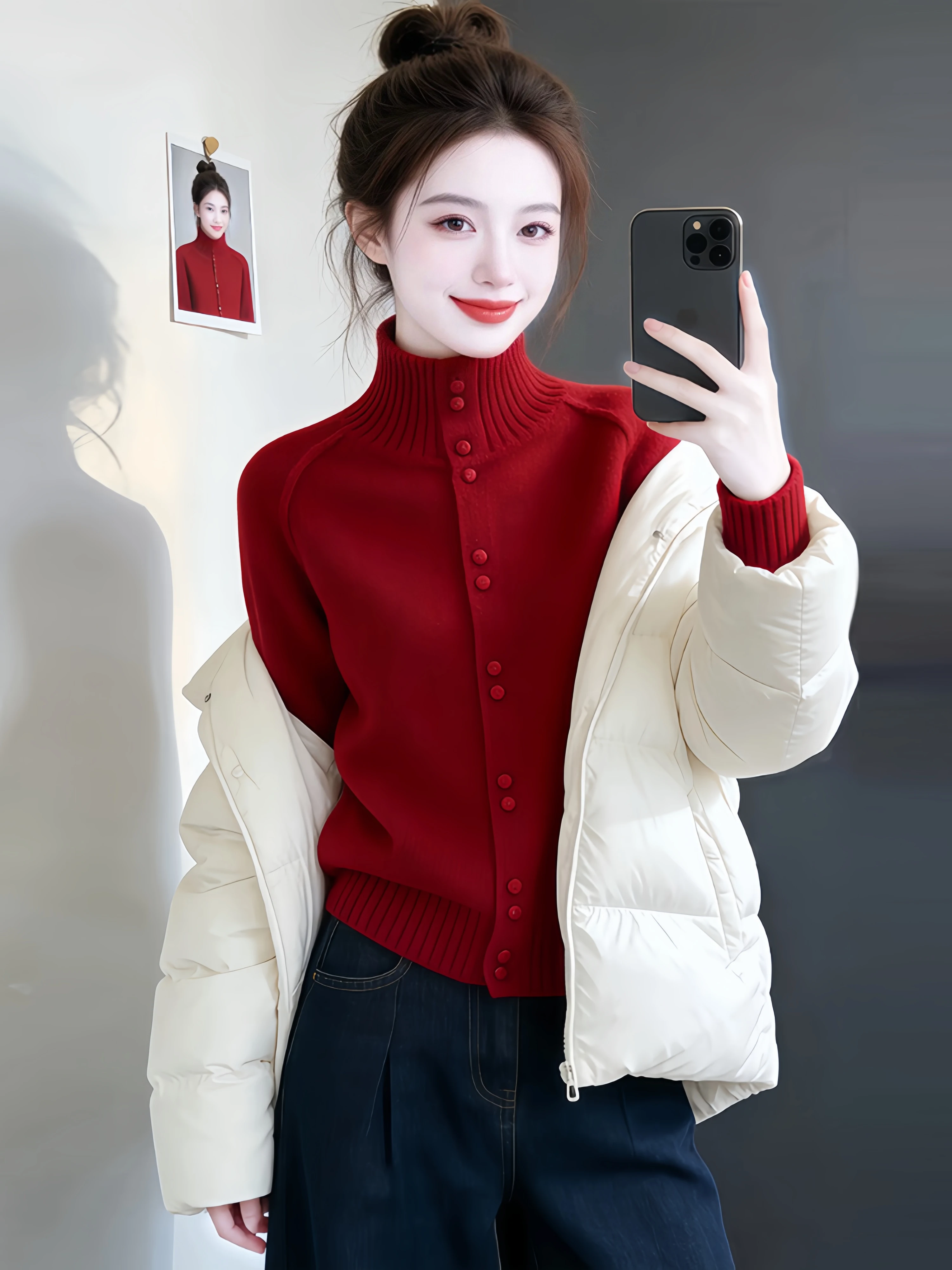 Korean Style Slim Fit Knitted Open Cardigan Women's Spring Autumn New Long Sleeve Stand Collar High End Feeling Sweater Matching
Korean Style Slim Fit Knitted Open Cardigan Women's Spring Autumn New Long Sleeve Stand Collar High End Feeling Sweater Matching