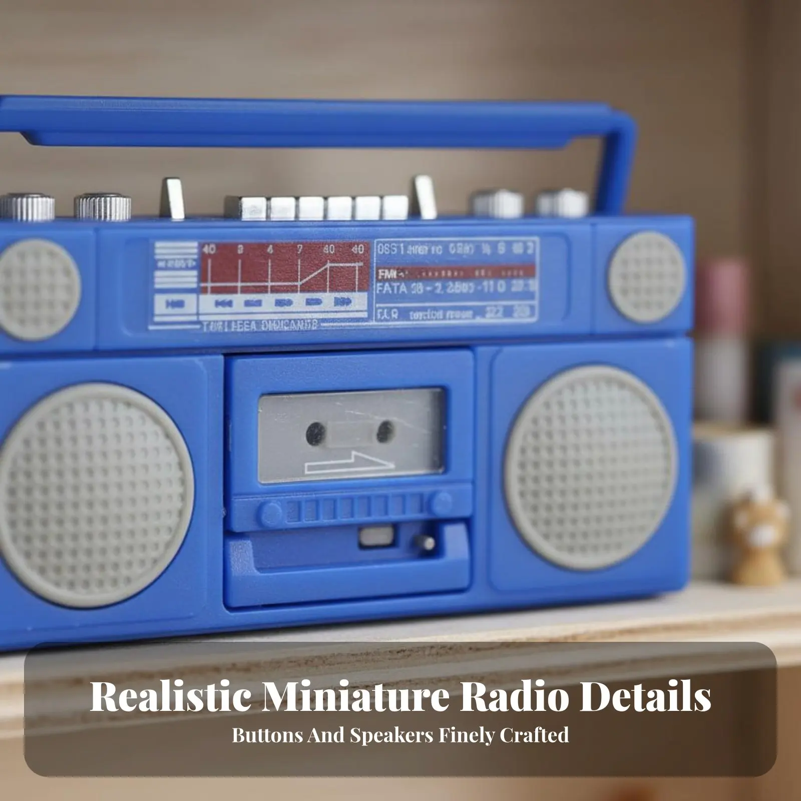 1:12 Scale Radio Realistic Intricacy 1:12 Scale Model Miniature Radio Highly Detailed Dollhouse Tape Player for Hobbyists
1:12 Scale Radio Realistic Intricacy 1:12 Scale Model Miniature Radio Highly Detailed Dollhouse Tape Player for Hobbyists