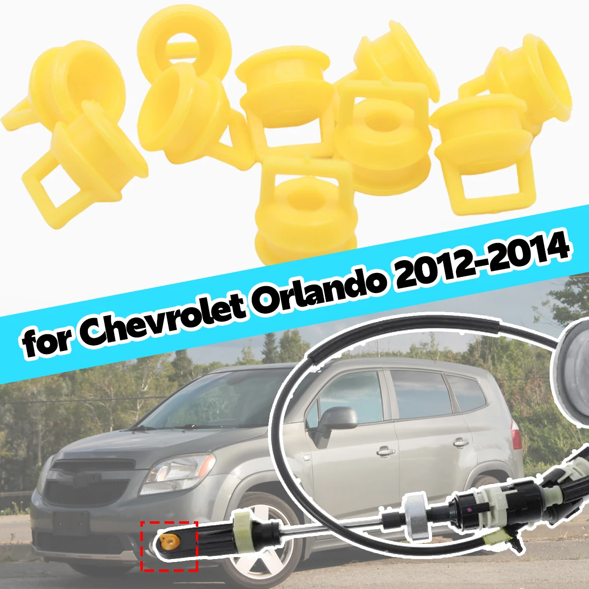 10PC Shift Cable Bushing for Chevrolet Orlando 2012-2014 Linkage Rubber Sleeve Bands Grommet Clips Repair Kit Trans Parts Auto
10PC Shift Cable Bushing for Chevrolet Orlando 2012-2014 Linkage Rubber Sleeve Bands Grommet Clips Repair Kit Trans Parts Auto