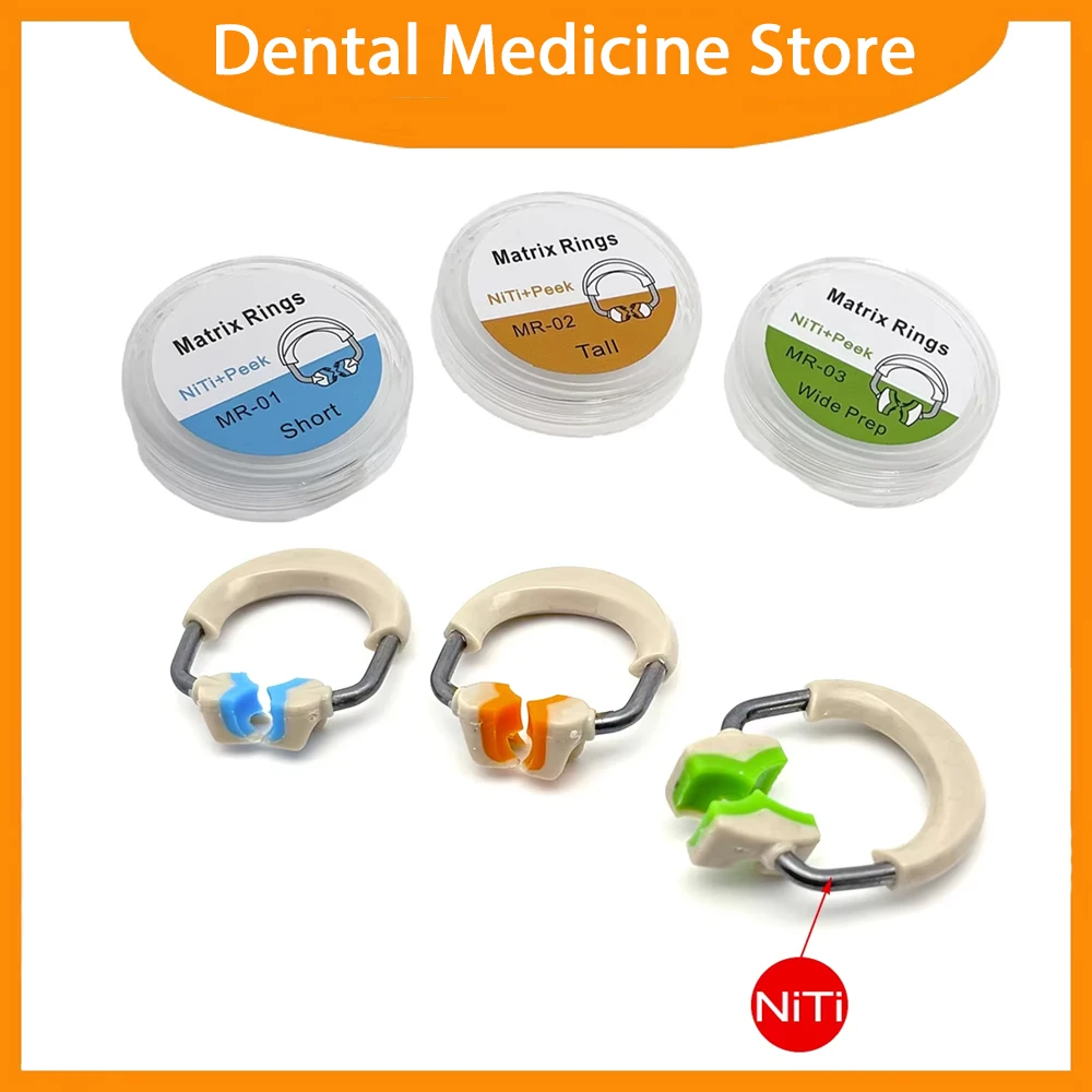 Dental Matrix Contoured Matrices Bands & Retainer Rings Set with Wooden Wedges for Posterior Tooth Restoration Tools
Dental Matrix Contoured Matrices Bands & Retainer Rings Set with Wooden Wedges for Posterior Tooth Restoration Tools