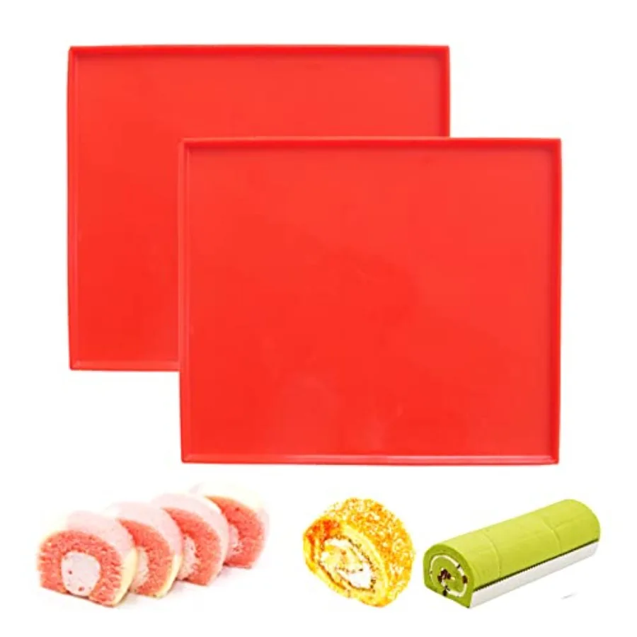 Swiss Roll Cake Mat - Flexible Multipurpose Silicone sheet Nonstick jelly roll pan Baking Tray Pastry Mat Pizza Cookies Mold se
Swiss Roll Cake Mat - Flexible Multipurpose Silicone sheet Nonstick jelly roll pan Baking Tray Pastry Mat Pizza Cookies Mold se
