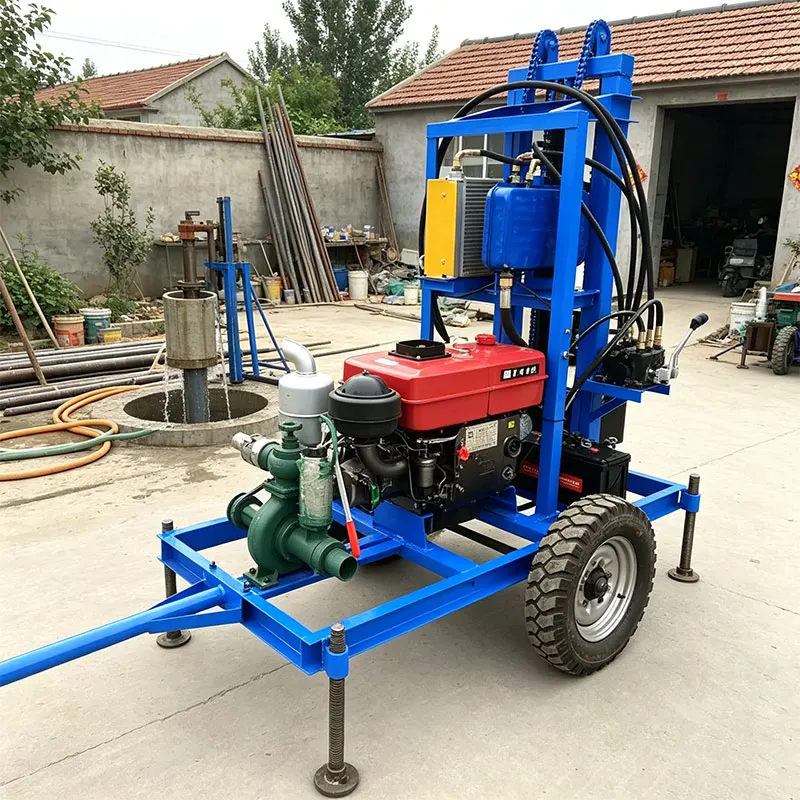 Customized Long Service Life Water Well Drilling Rig 28HP 150m Diesel Hydraulic Wheel Type Efficient Drilling
Customized Long Service Life Water Well Drilling Rig 28HP 150m Diesel Hydraulic Wheel Type Efficient Drilling