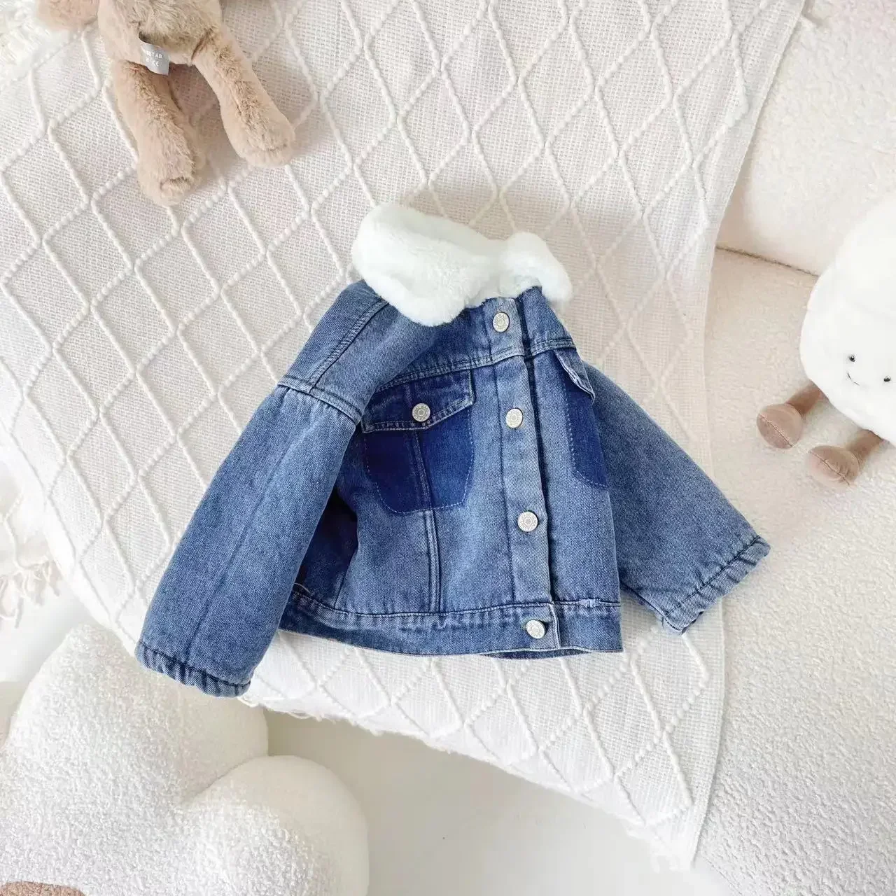 Kids Girls Winter Jacket 2023 Ins Plus Velvet Thick Warm Denim Hairy Collar Toddler Girls Coat Children Girls Outerwears
Kids Girls Winter Jacket 2023 Ins Plus Velvet Thick Warm Denim Hairy Collar Toddler Girls Coat Children Girls Outerwears