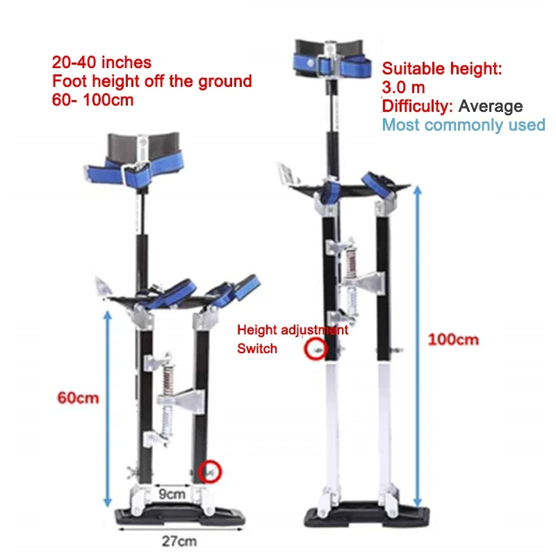 60-100CM Adjustable Walking Ladder Aluminum Alloy Horse Stool Foot Folding Stilt Construction Bracket Multifunction Stage Props
60-100CM Adjustable Walking Ladder Aluminum Alloy Horse Stool Foot Folding Stilt Construction Bracket Multifunction Stage Props