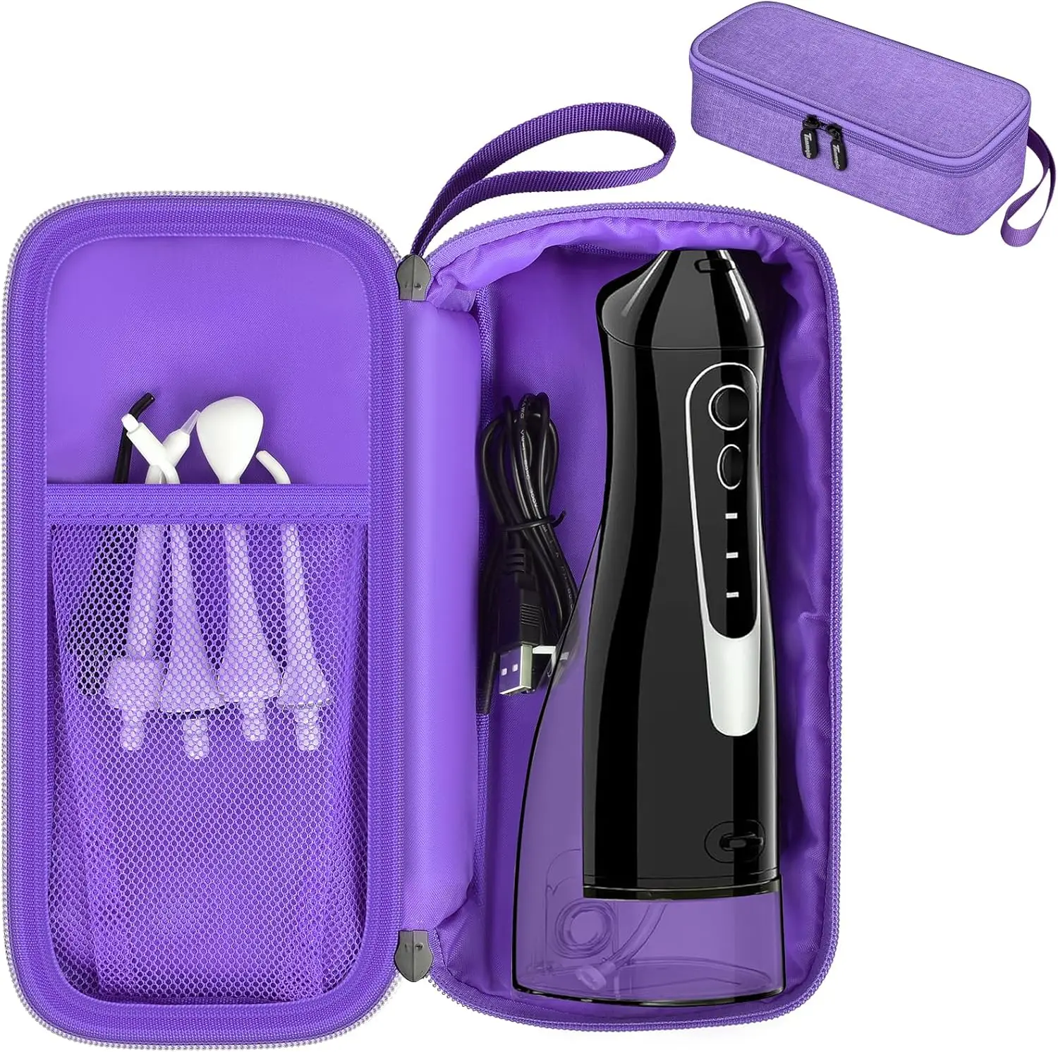 Universal Water Flosser Travel Case - Soft Oxford Fabric, Purple Storage Bag for Cordless Irrigator & Accessories
Universal Water Flosser Travel Case - Soft Oxford Fabric, Purple Storage Bag for Cordless Irrigator & Accessories