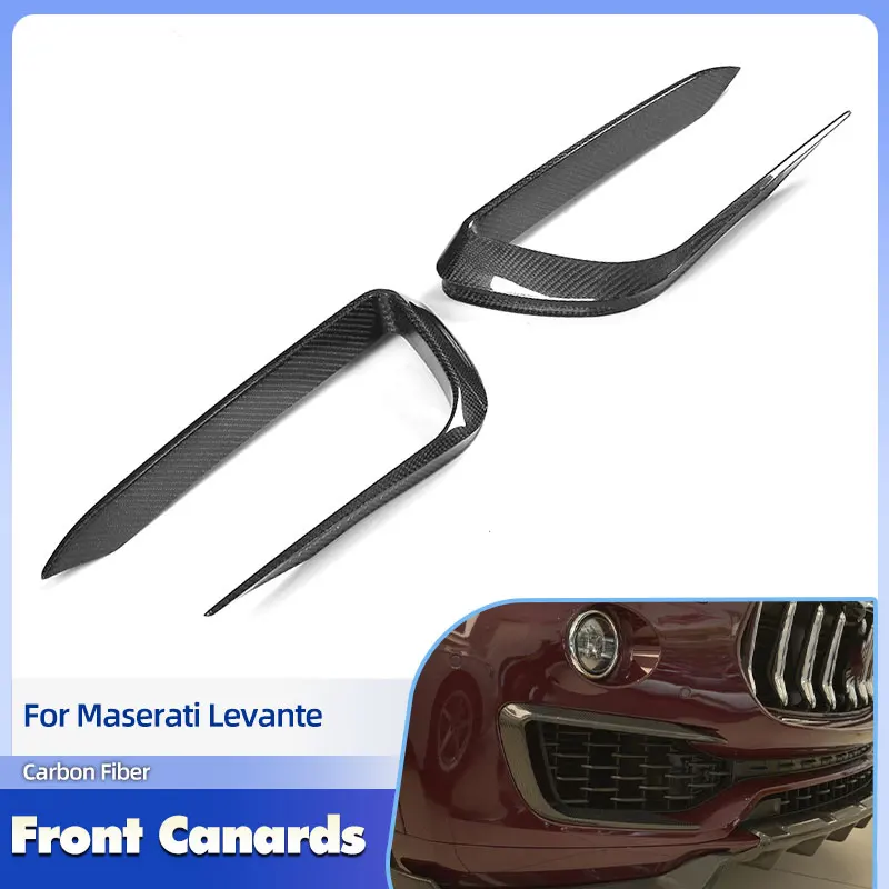 Car Front Bumper Vent Trims Full Carbon Fiber for Maserati Levante 2016 2017 Racing Front Bumper Fog Lamp Canards Splitters Fins
Car Front Bumper Vent Trims Full Carbon Fiber for Maserati Levante 2016 2017 Racing Front Bumper Fog Lamp Canards Splitters Fins