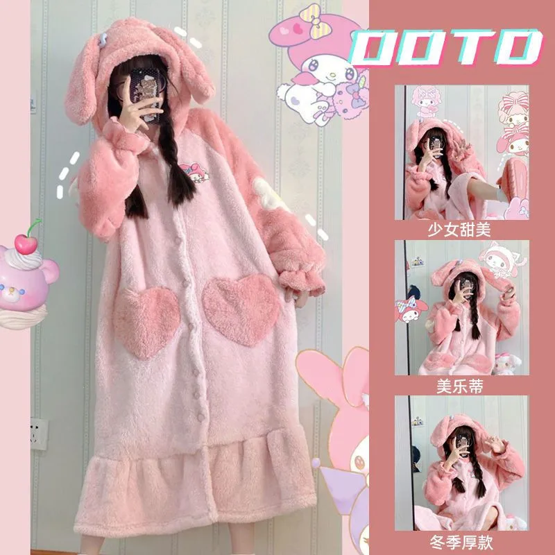 New Cute Net Red Melody Pajama Thickened Coral Velvet Women's Pajamas Winter Flannel Pajamas Men's And Women's Home Clothing
New Cute Net Red Melody Pajama Thickened Coral Velvet Women's Pajamas Winter Flannel Pajamas Men's And Women's Home Clothing