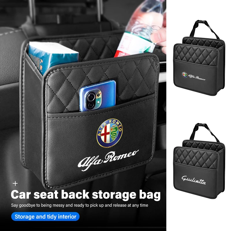 Car Leather Storage Bag Seat Backrest Organizer Box Auto Accessories For Alfa Romeo Giulietta GT 159 147 156 Mito Brera Giulia
Car Leather Storage Bag Seat Backrest Organizer Box Auto Accessories For Alfa Romeo Giulietta GT 159 147 156 Mito Brera Giulia