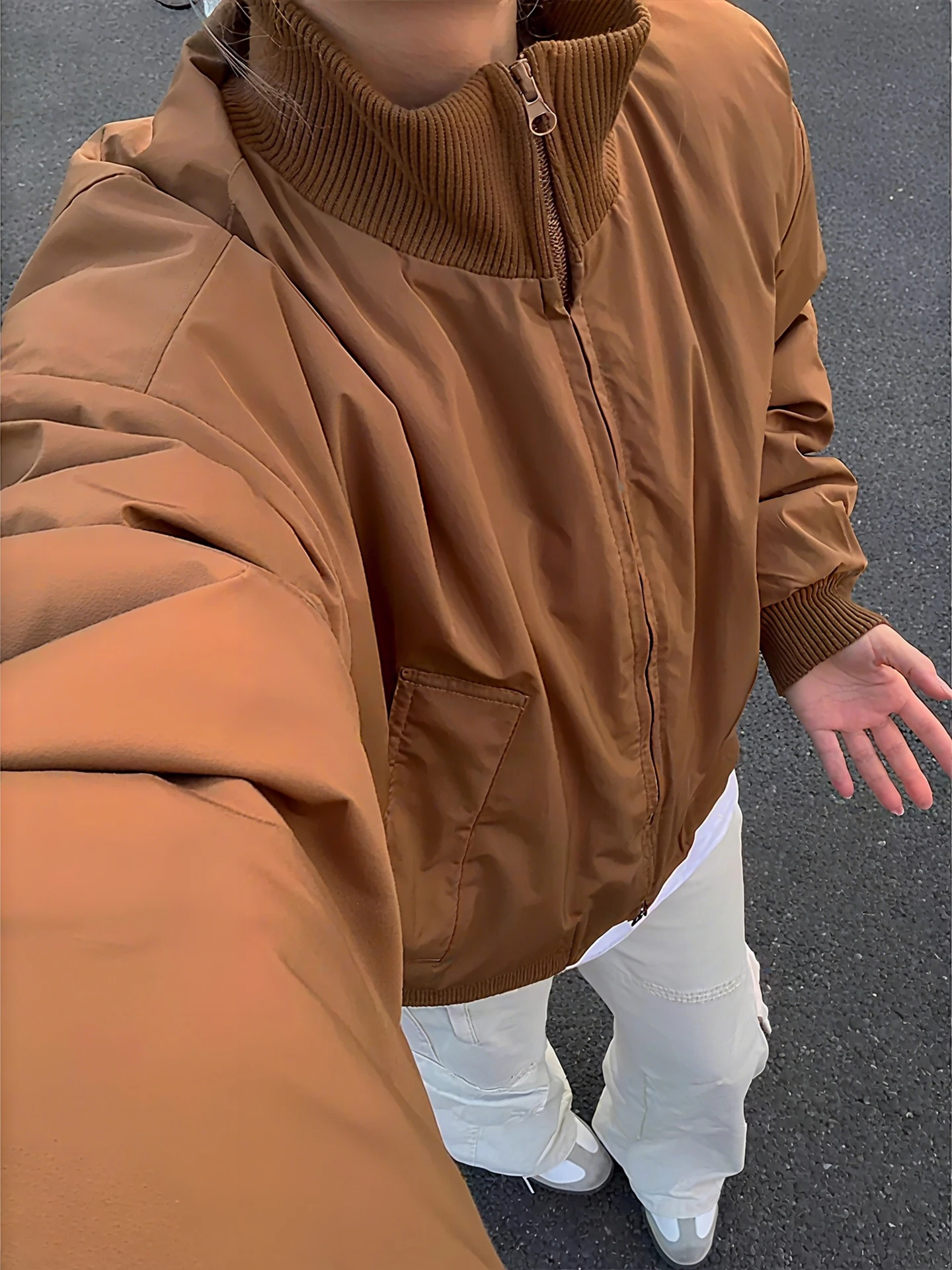 Brown American Retro Pilot Jaet Cotton Men's Autumn Winter Bomber ort Stand Collar down Cotton Coat Outerwear
Brown American Retro Pilot Jaet Cotton Men's Autumn Winter Bomber ort Stand Collar down Cotton Coat Outerwear