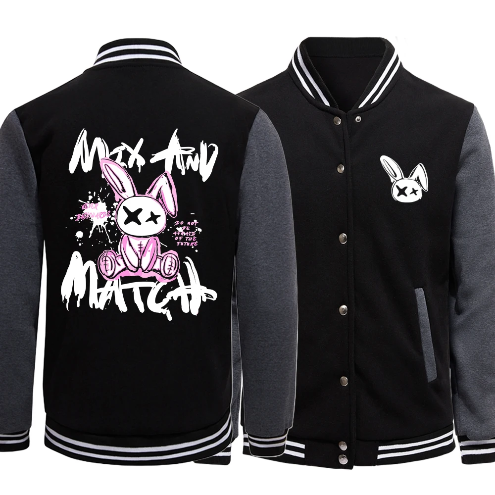 Pink Ragdoll Rabbit Harajuku Male Jackets Loose Hip Hop Autumn Baseball Uniform Comfortable Casual Sportswear Fashion New Tops
Pink Ragdoll Rabbit Harajuku Male Jackets Loose Hip Hop Autumn Baseball Uniform Comfortable Casual Sportswear Fashion New Tops