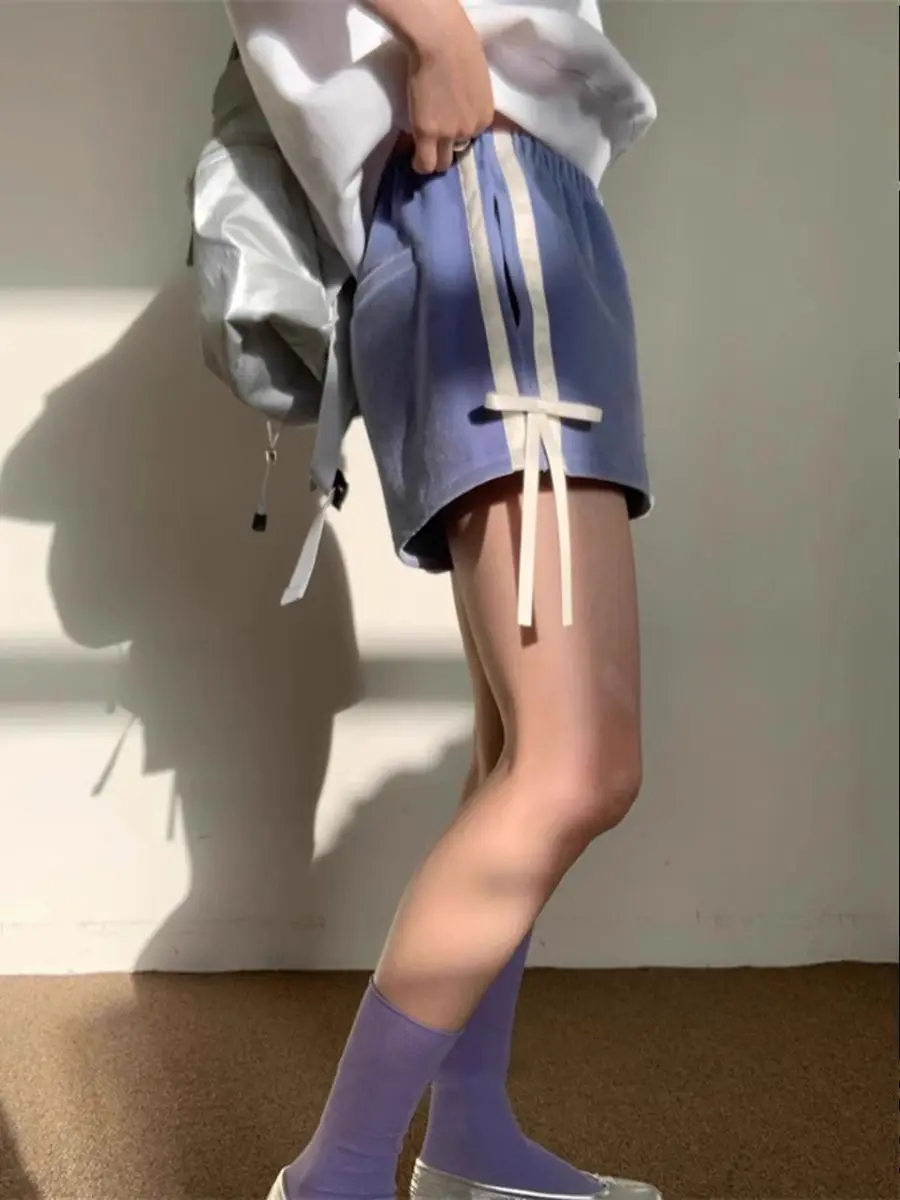 Korean Personalized Side Bow Patchwork Casual Womens Shorts Summer New Velvet Elastic Waist Loose Shorts Pantalones Cortos 
Korean Personalized Side Bow Patchwork Casual Womens Shorts Summer New Velvet Elastic Waist Loose Shorts Pantalones Cortos