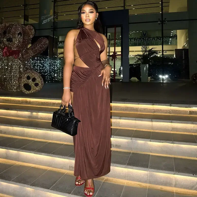 Maxi Dresses For Women Sexy Costumes Beachwear Tunic 2025 Dress Long Elegant Slim Backless Slit Irregular Inclined Shoulder Ropa
Maxi Dresses For Women Sexy Costumes Beachwear Tunic 2025 Dress Long Elegant Slim Backless Slit Irregular Inclined Shoulder Ropa