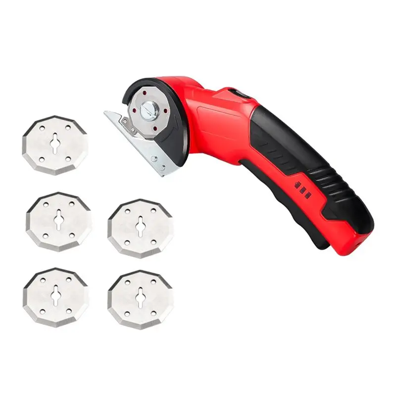 AB66-Rechargeable Cordless Electric Scissors Carpet Scissors With 5 Blades For Carpet Fabric Leather
AB66-Rechargeable Cordless Electric Scissors Carpet Scissors With 5 Blades For Carpet Fabric Leather