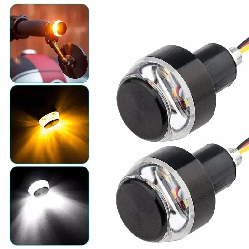 Motorcycle LED Handlebar End Turn Signal Light White Yellow Flasher Handle Grip Bar Blinker Side Marker Lamp Lights
Motorcycle LED Handlebar End Turn Signal Light White Yellow Flasher Handle Grip Bar Blinker Side Marker Lamp Lights