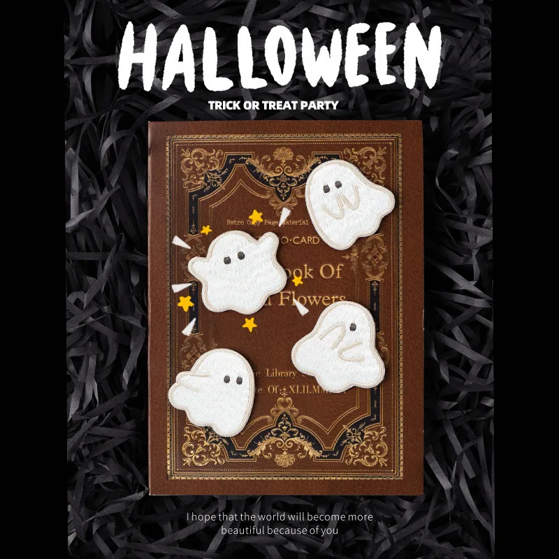 Милая нашивка с вышивкой призрака, костюм на Хэллоуин, украшение для чехла для телефона, клейкая нашивка, значок для шитья своими руками, подходит для сумок/шляпок
Милая нашивка с вышивкой призрака, костюм на Хэллоуин, украшение для чехла для телефона, клейкая нашивка, значок для шитья своими руками, подходит для сумок/шляпок