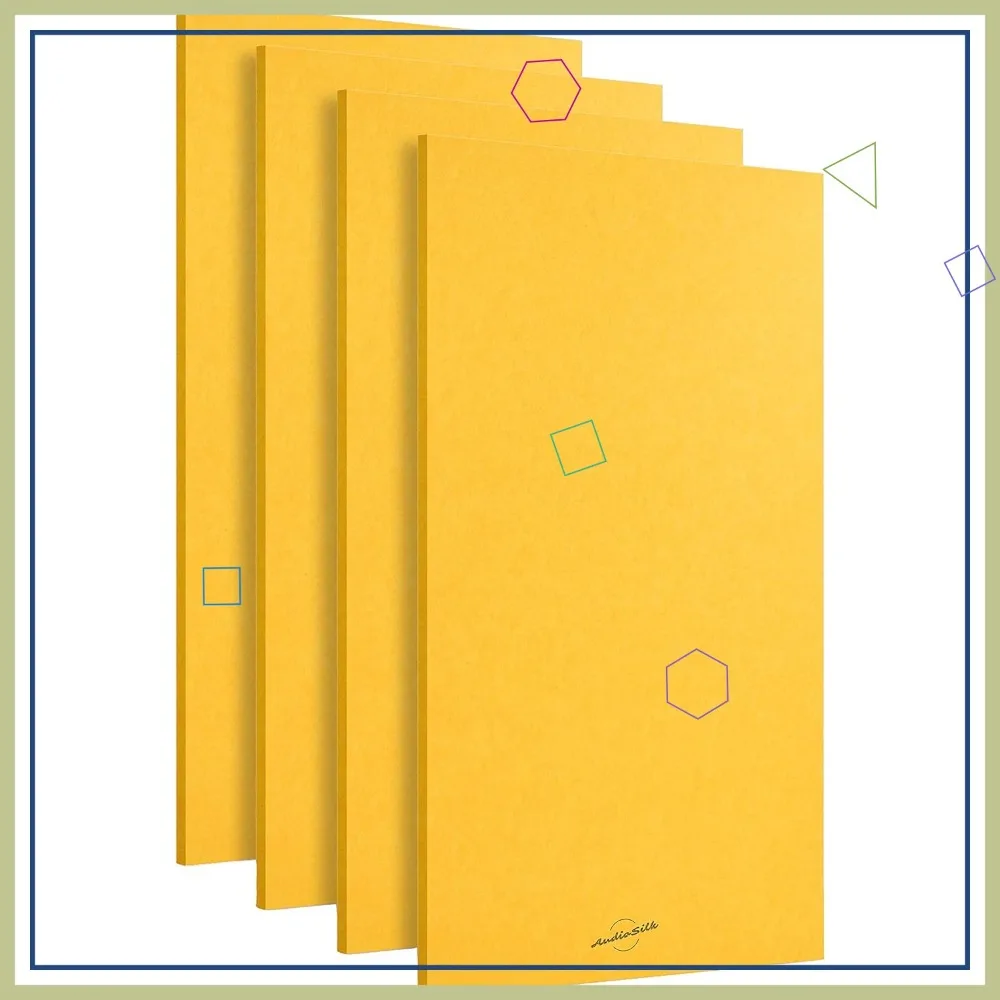 Acoustic Panels 4 Pack ROOM KIT, Large 46" x 23", Yellow
Acoustic Panels 4 Pack ROOM KIT, Large 46" x 23", Yellow